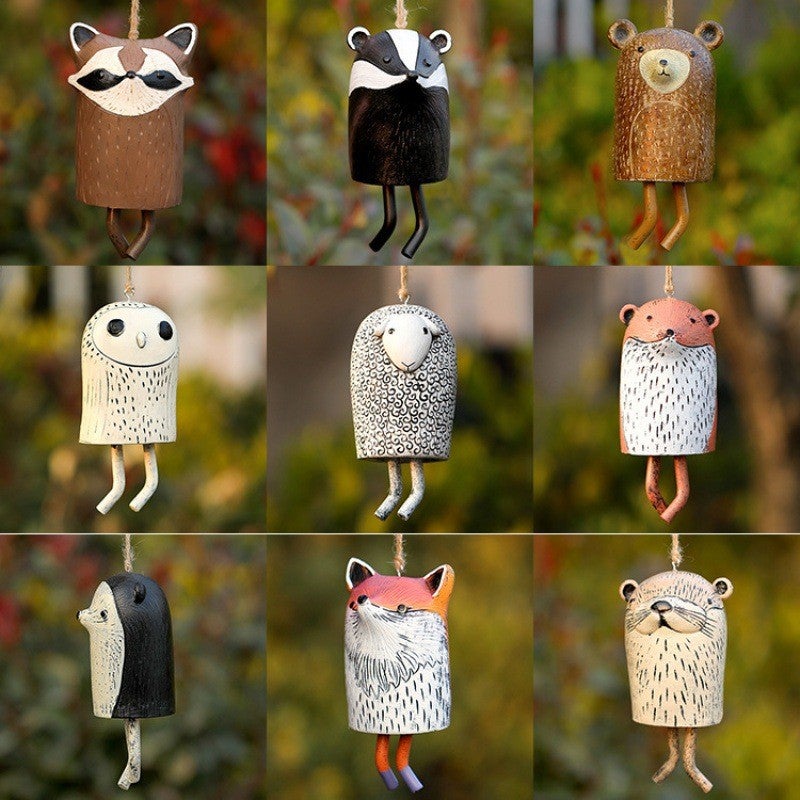 New Resin Hanging Decoration Wind Bell Beautiful Country Garden Animal Wind Bell Decoration Pendant Resin Crafts - Image 2